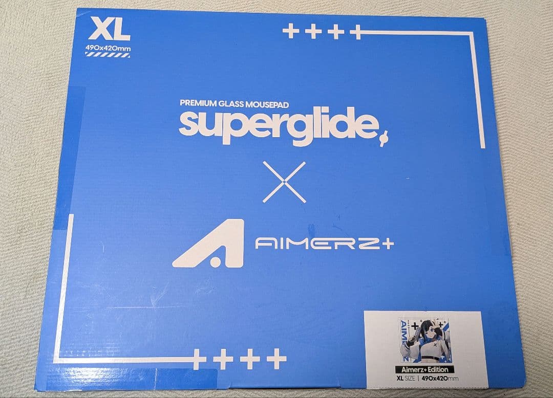 マウス・トラックボール Aimerz Edition Superglide Glass Mousepad