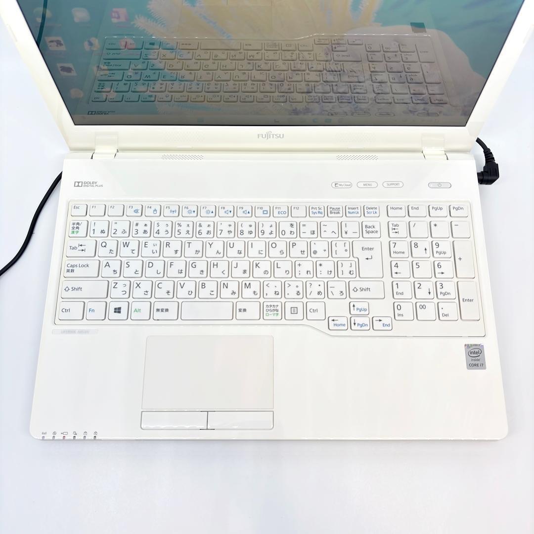 富士通 ノートパソコン Corei7 新品SSD オフィス付き Win11 A6