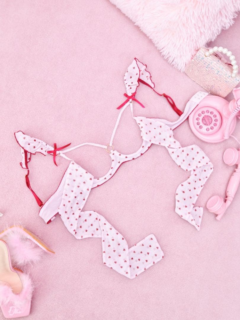 E70♥️ love2nd LOVEMEオープンブラオープンショーツセットラブラン