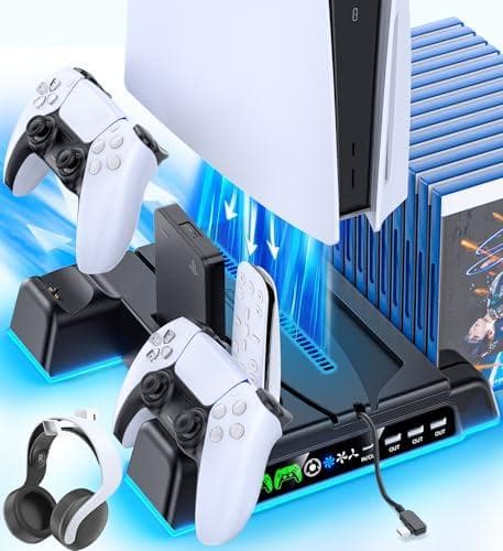 【PS5/PS5 Slim/PS5 Pro対応】PS5 Slim 縦置き 冷却m