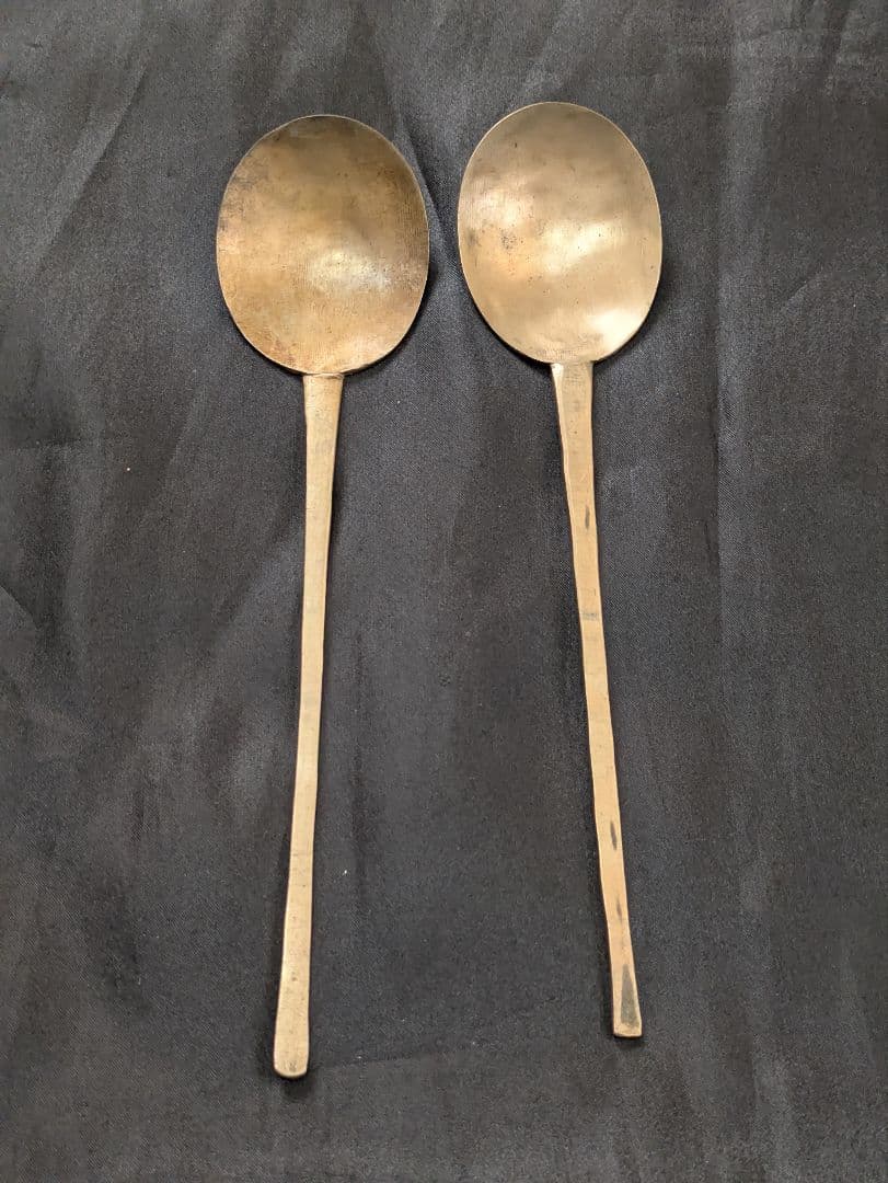 スッカラ　韓国　スプーン アンティーク 真鍮 ブラス 古道具 くらし　レトロ