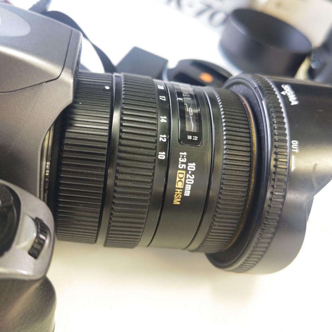 レンズ3本 PENTAX K-70 シルキーシルバー SIGMA TAMRON
