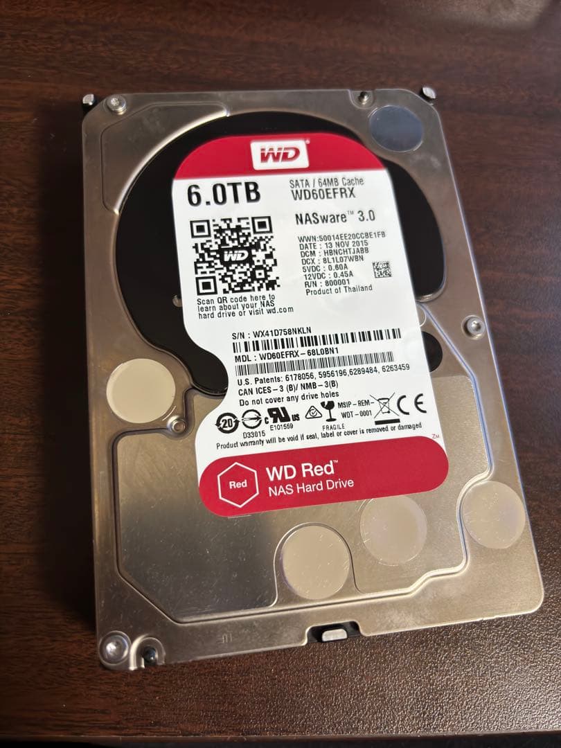 m*e様 Western Digital WD RED HDD 3.5インチ 6