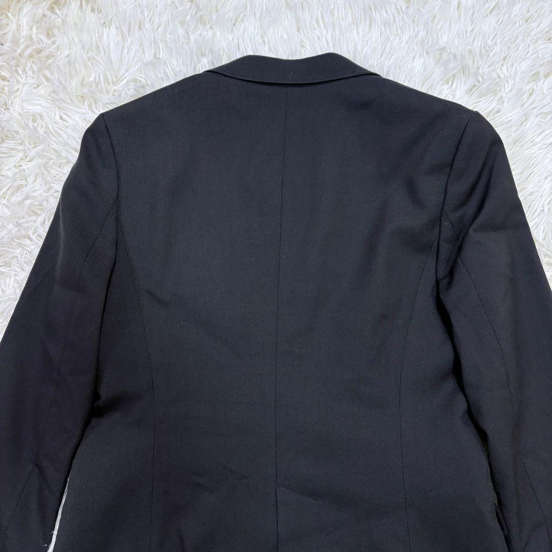 美品 23区 レディース 背抜き ブラック スーツセットアップ ストレッチ M