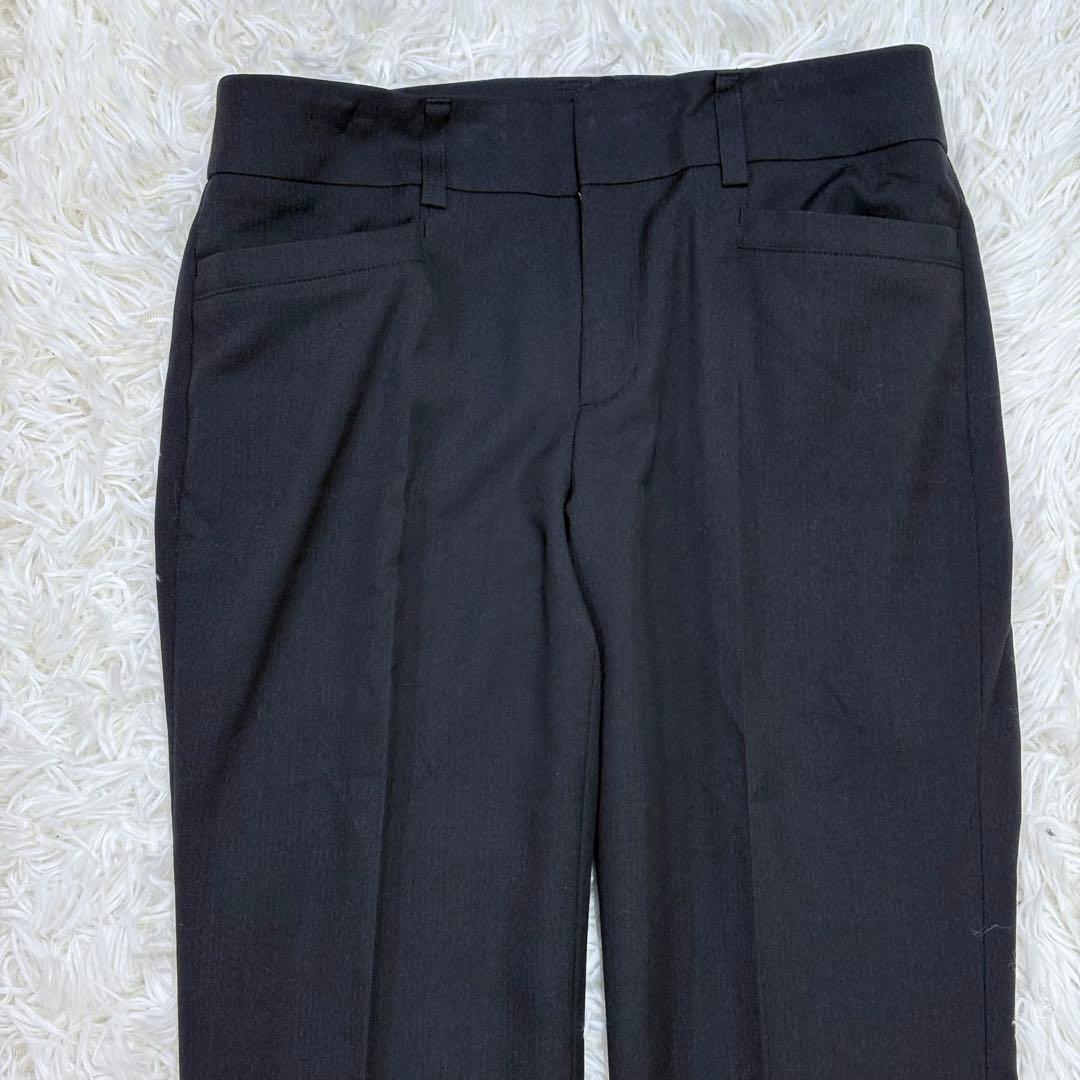 美品 23区 レディース 背抜き ブラック スーツセットアップ ストレッチ M