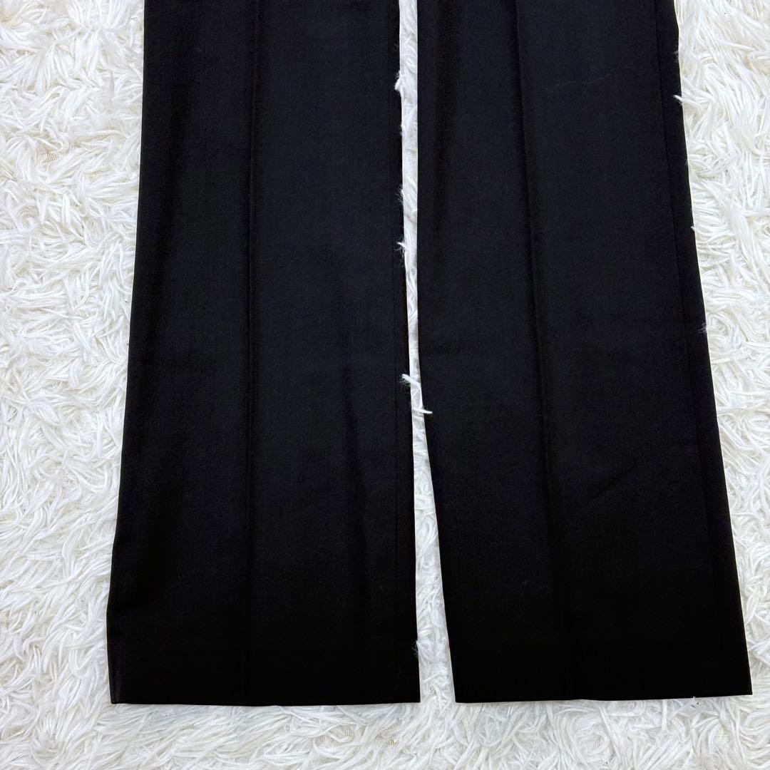 美品 23区 レディース 背抜き ブラック スーツセットアップ ストレッチ M