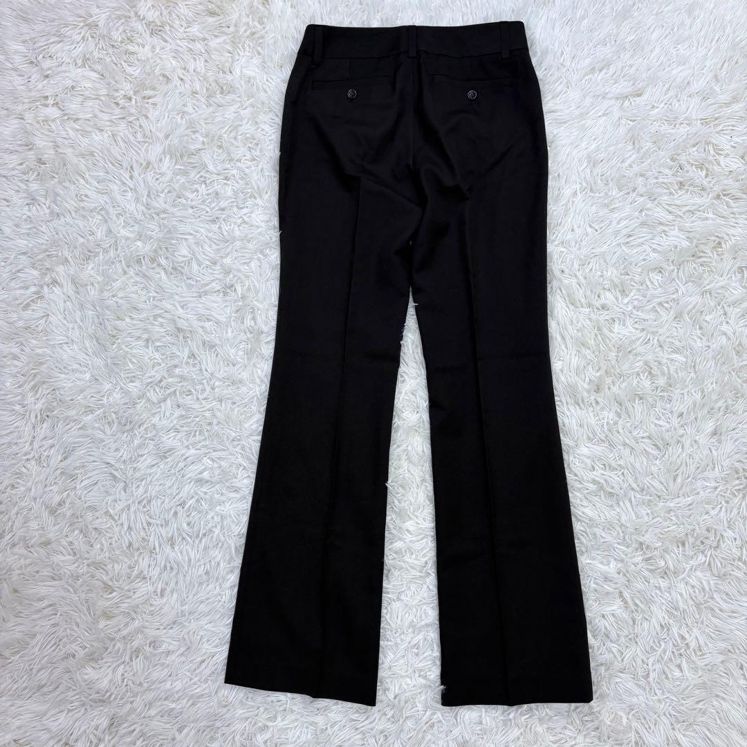 美品 23区 レディース 背抜き ブラック スーツセットアップ ストレッチ M