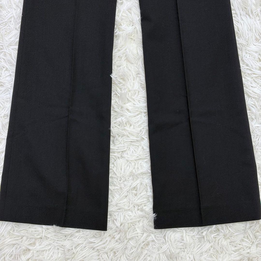 美品 23区 レディース 背抜き ブラック スーツセットアップ ストレッチ M