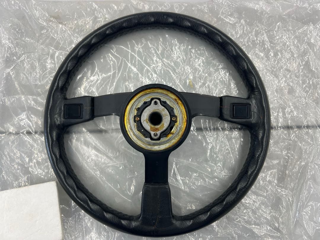 黒*煙様 NISMO 旧ロゴ　ステアリング　ハンドル　当時物　日産