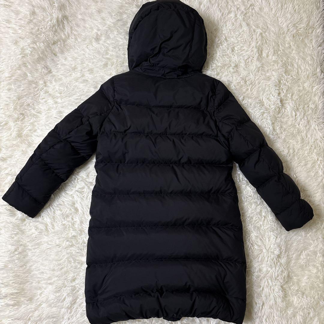 美品 スローブイエナ ショールフードロングダウンコート ブラック黒　サイズ 36