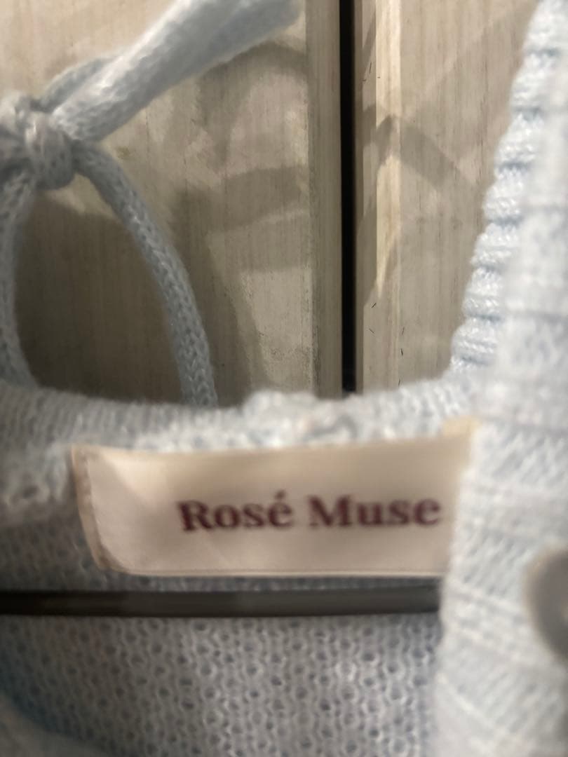 RoseMuse Mohair knit hoodie サックス