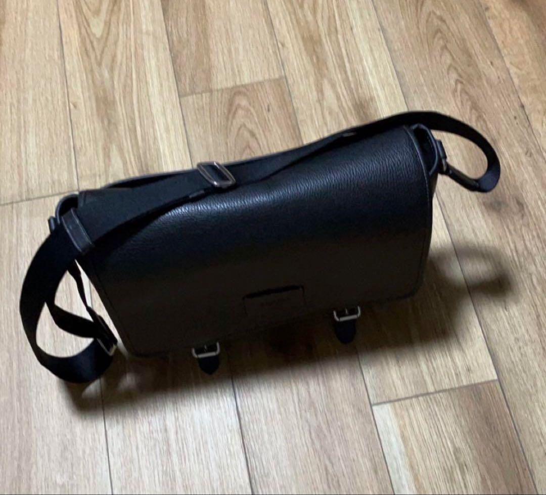 COACH コーチ メッセンジャーバッグ 黒 レザー