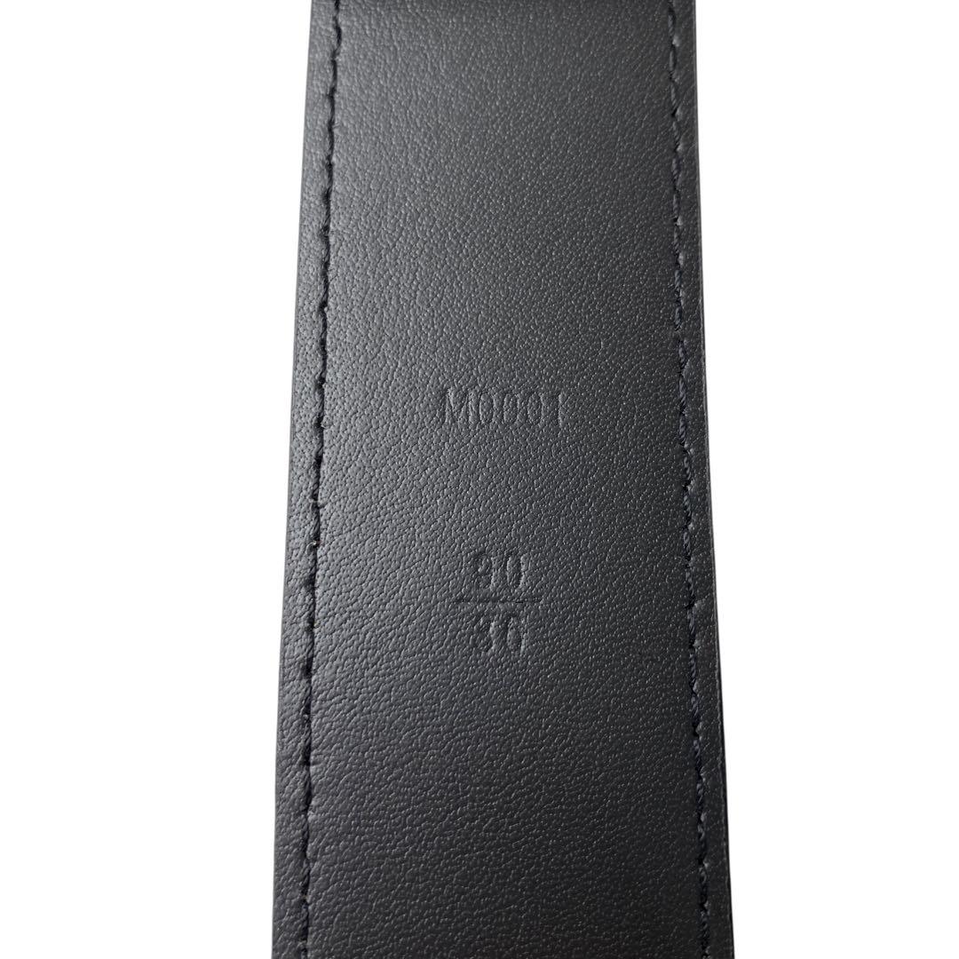 美品 ルイ ヴィトン タイガ サンチュール ベルトM0001 オールブラック