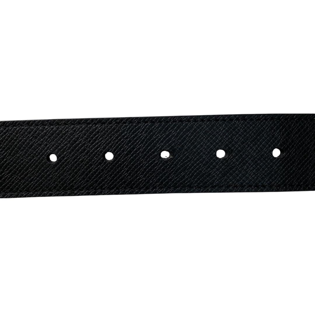 美品 ルイ ヴィトン タイガ サンチュール ベルトM0001 オールブラック