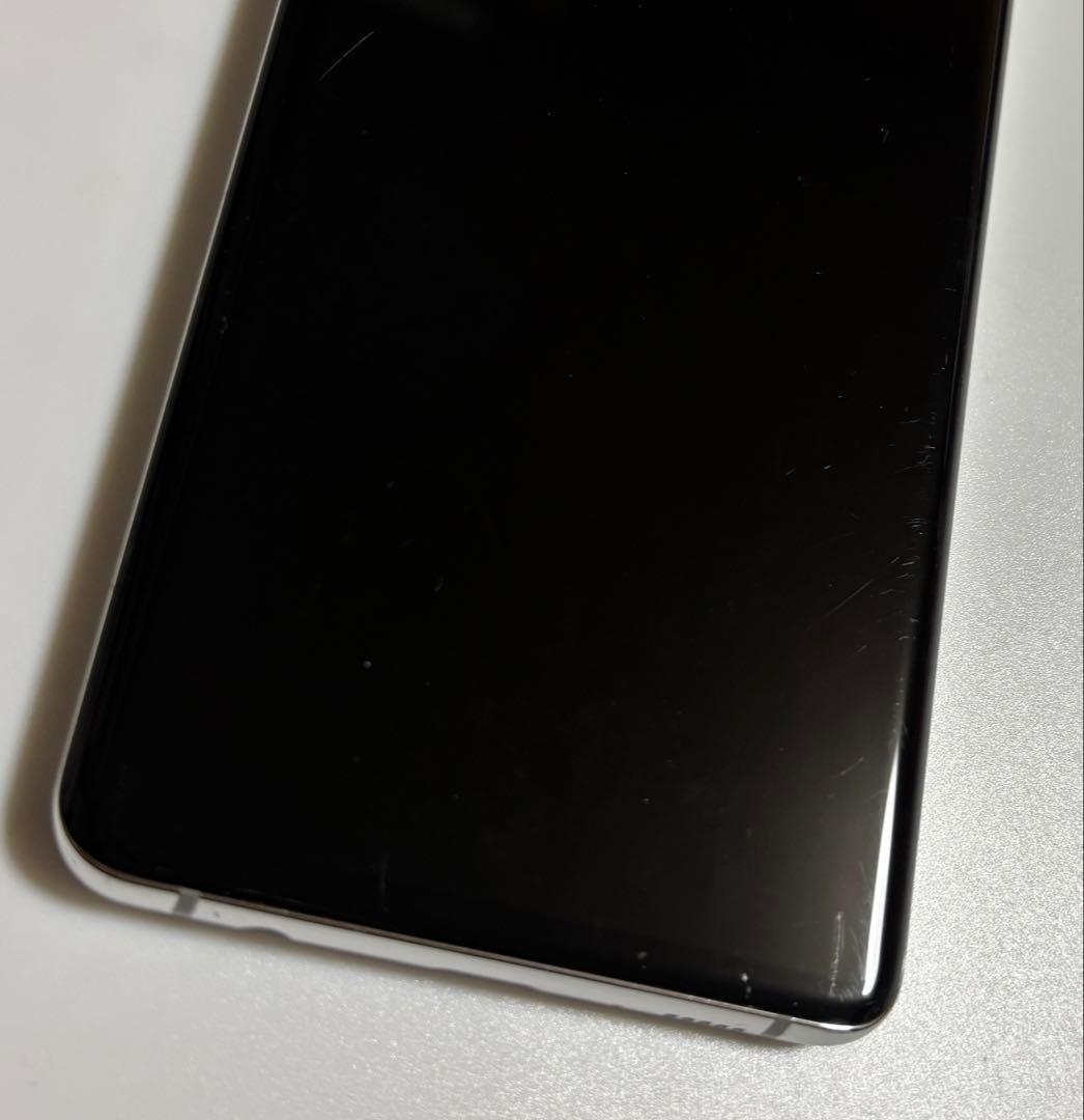 128G SCV42 Galaxy S10+ プリズムホワイト au SIMフリ