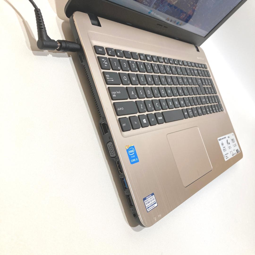 初心者✨快適・カメラ・オフィス✨シルバー✨すぐ使えるノートパソコン◇T487-3