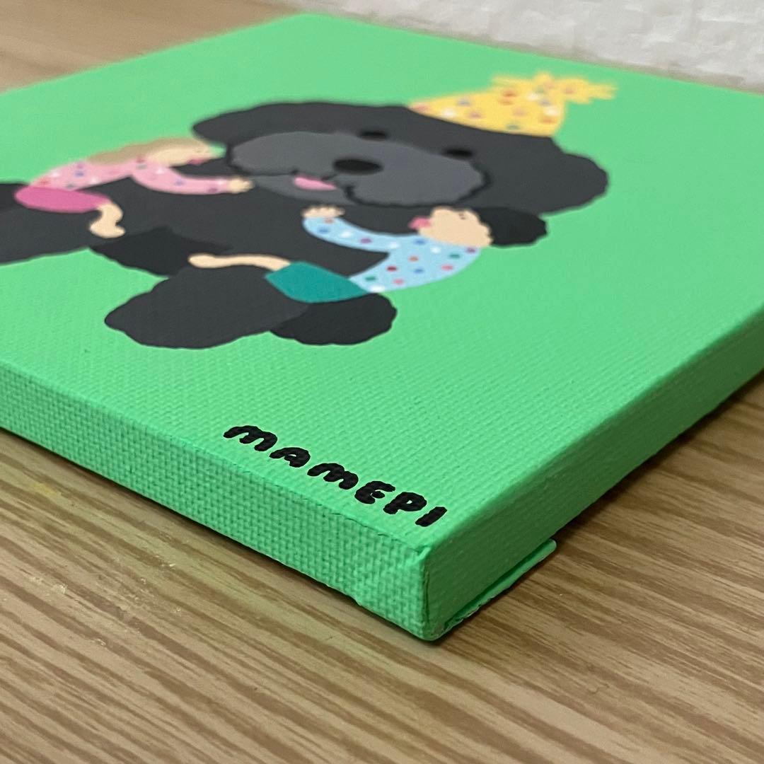 m様　2枚セット　原画【花束とトイプーちゃん】　【ぎゅっ♡】　150×150mm