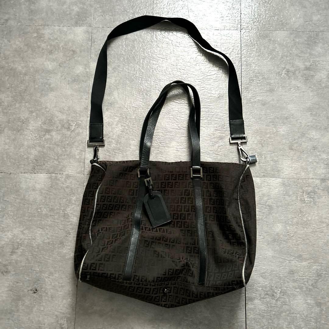 ヴィンテージFENDIフェンディズッキーノズッカ柄ボストンバッグ