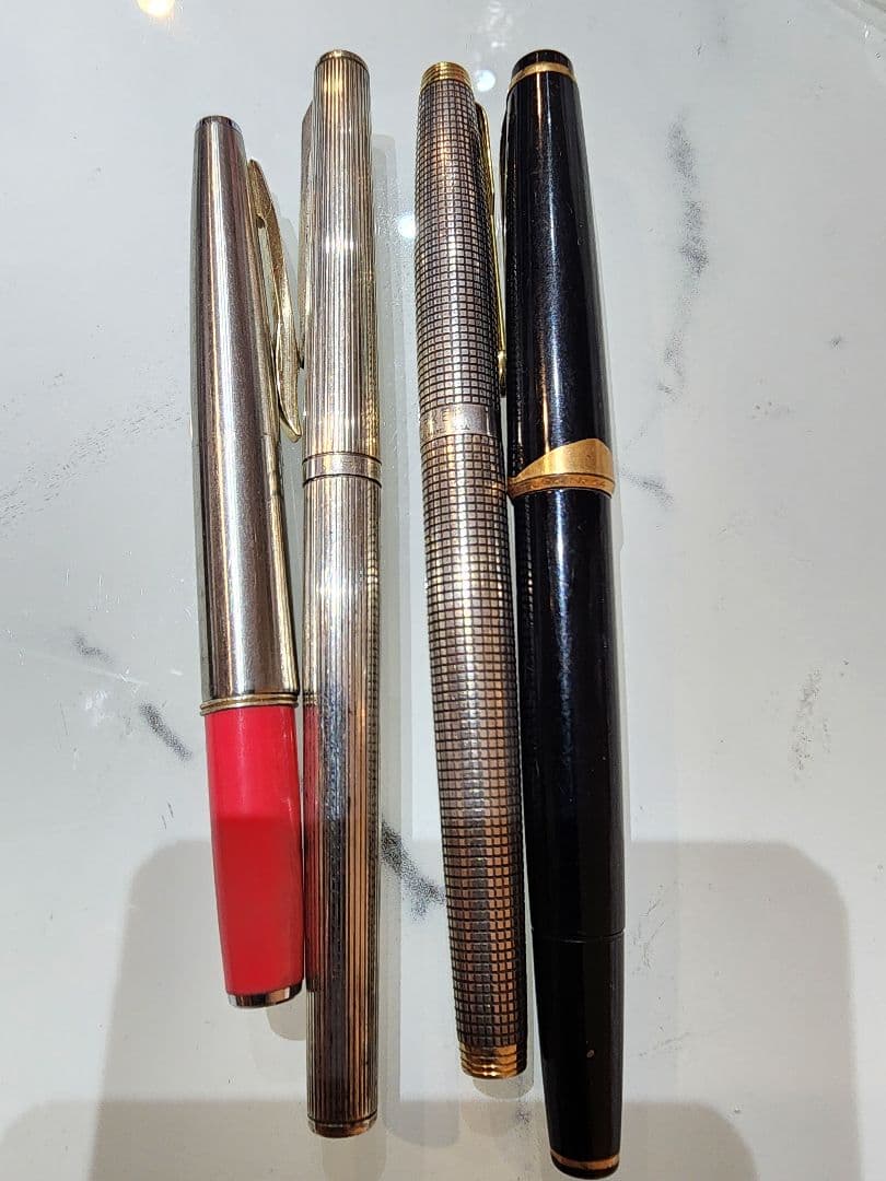 ジャンク品かも万年筆 4本セット モンブラン パイロット