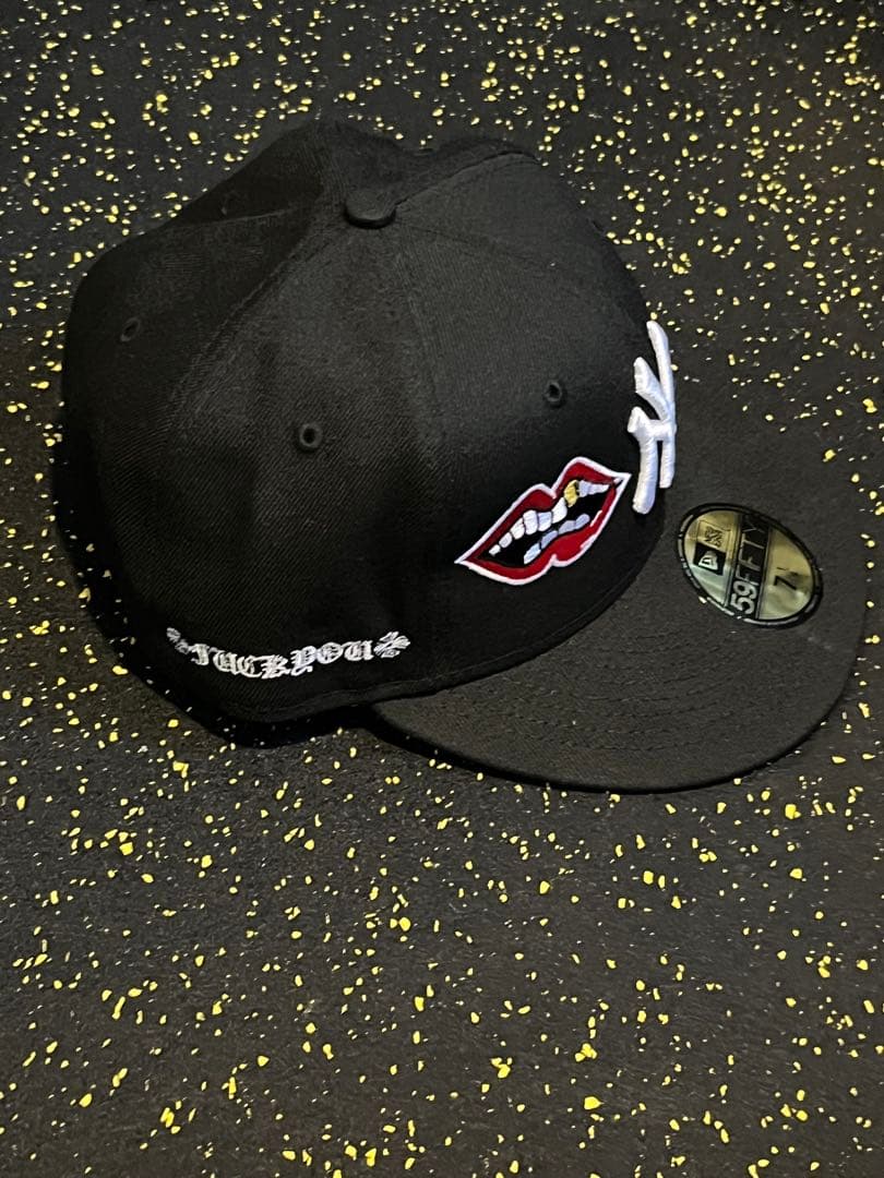 neweraクロムハーツ カスタム Hatsla NY ヤンキース　黒　71/4