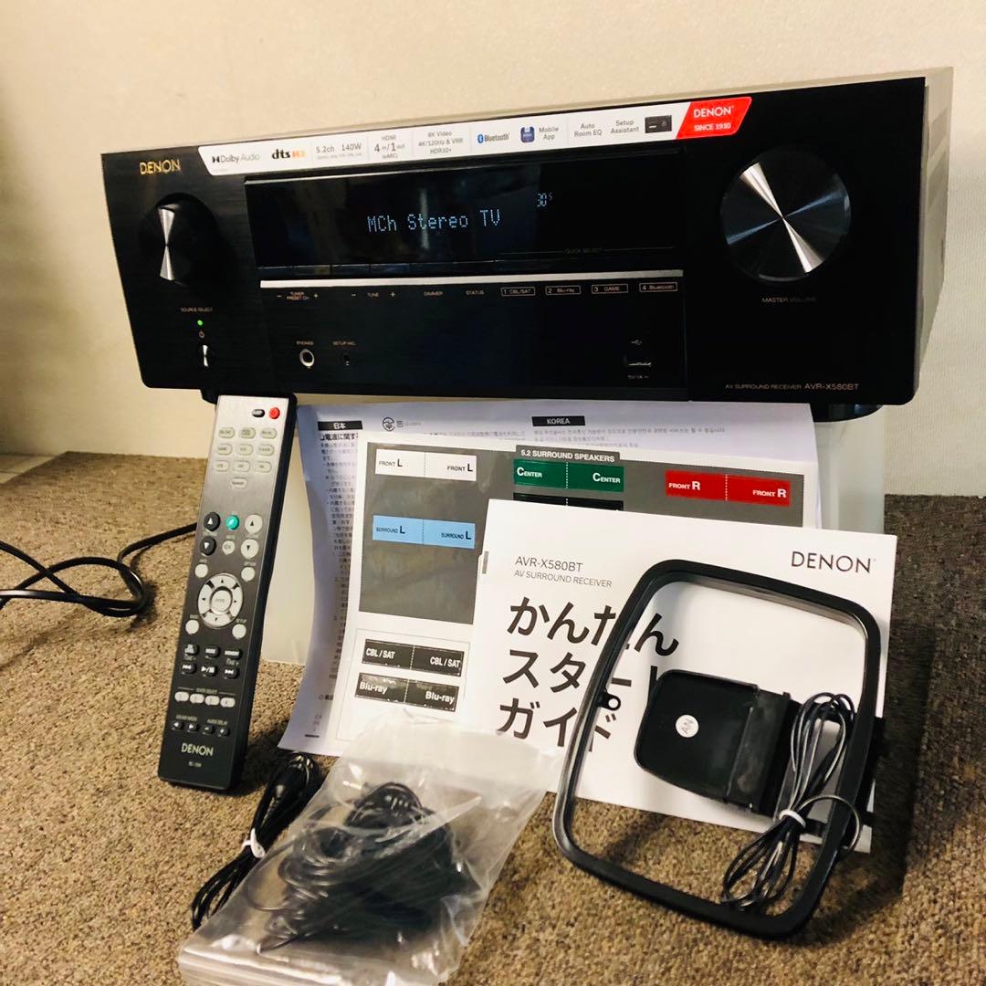 E85美品✨DENON AVサラウンドレシーバー AVアンプ 取説 リモコン付き