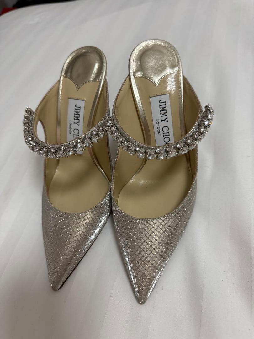 JIMMY CHOO 34.5 22パンプスハイヒールサンダルジミーチュウ