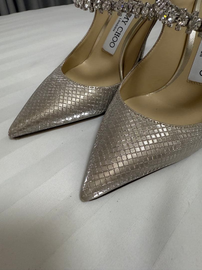 JIMMY CHOO 34.5 22パンプスハイヒールサンダルジミーチュウ