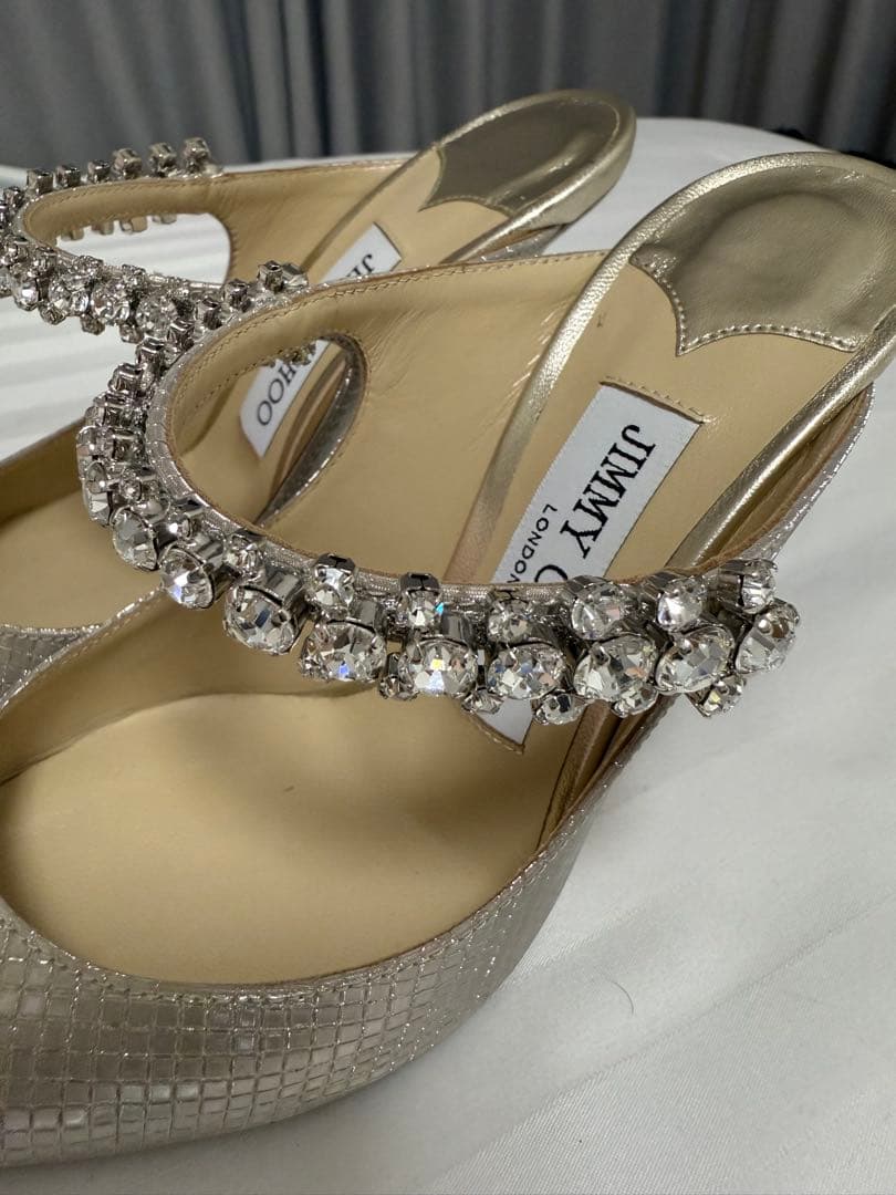 JIMMY CHOO 34.5 22パンプスハイヒールサンダルジミーチュウ