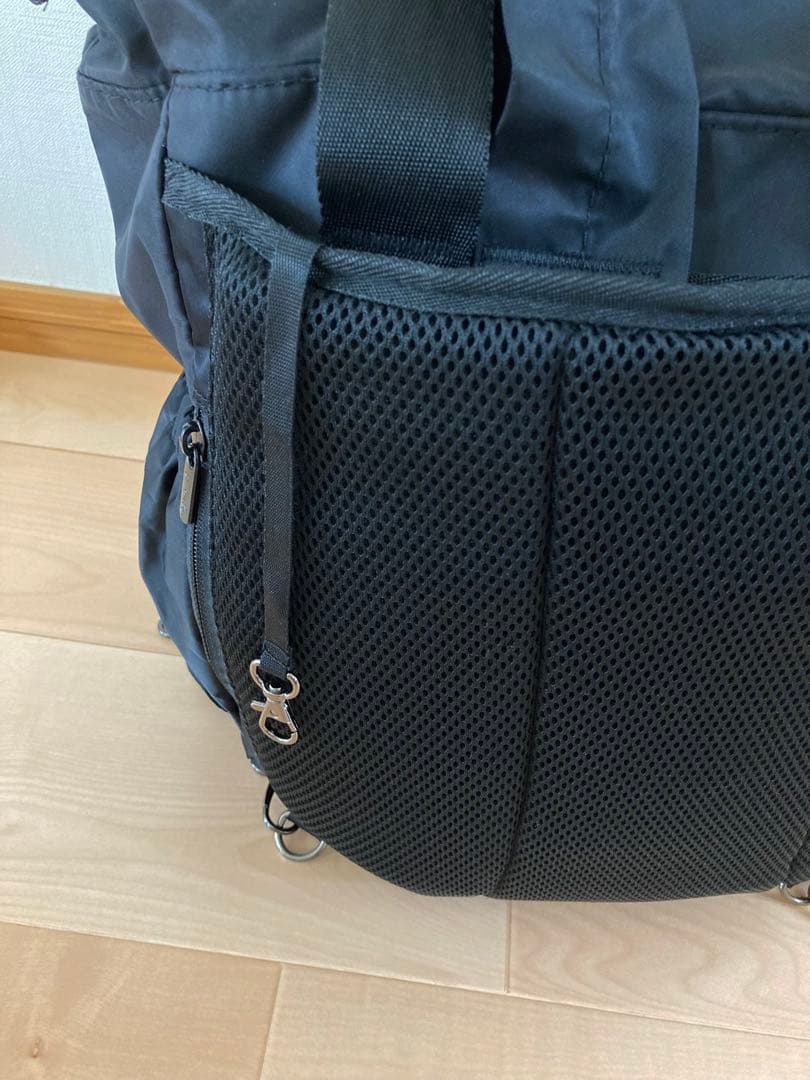 agnes b. ブラック トートバッグ リュック マザーズバッグ 極美品