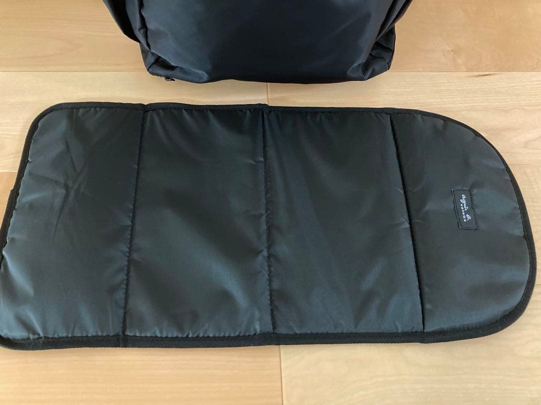 agnes b. ブラック トートバッグ リュック マザーズバッグ 極美品