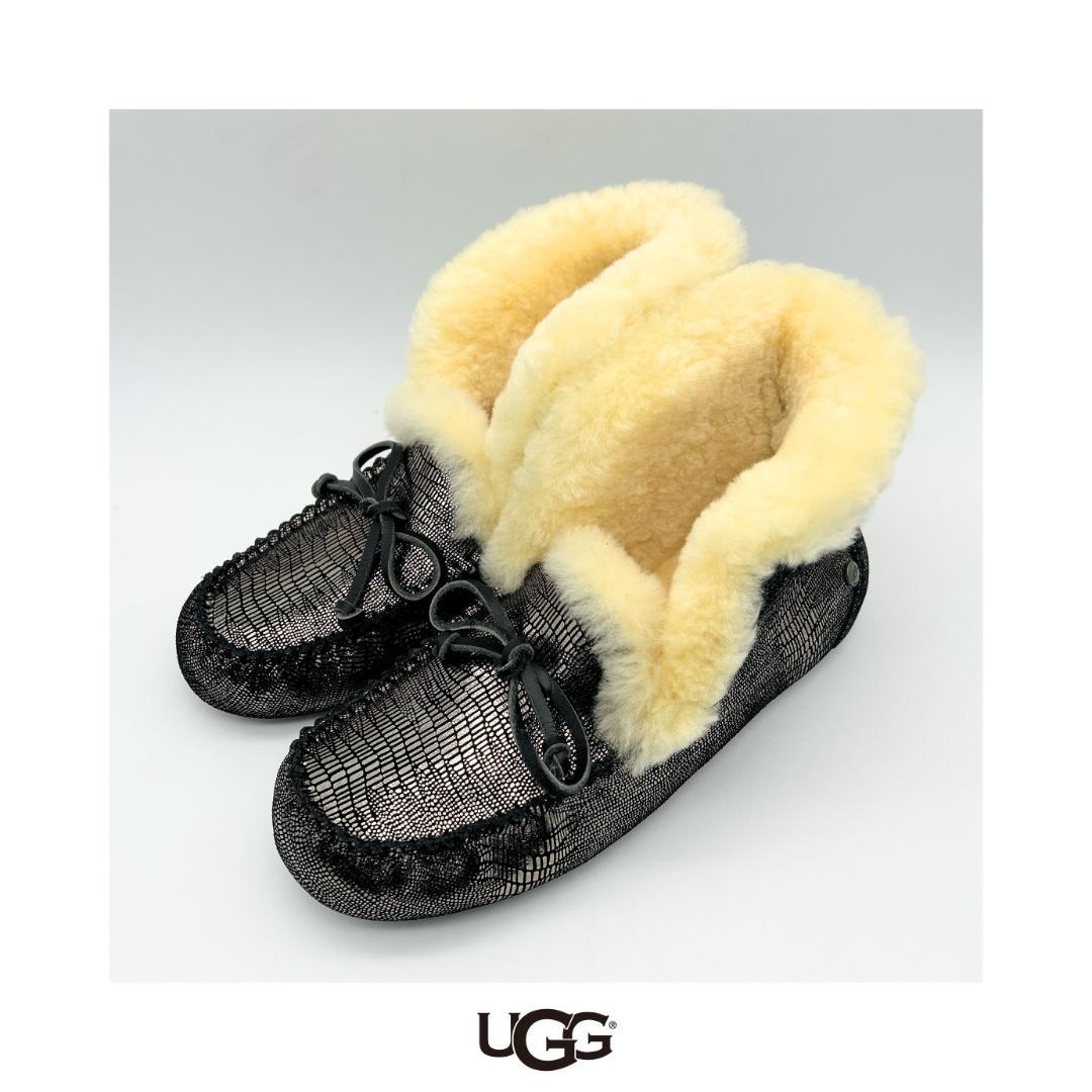 UGG アグ 美品 Alena アレーナ 2WAY ボア スリッポン USA7