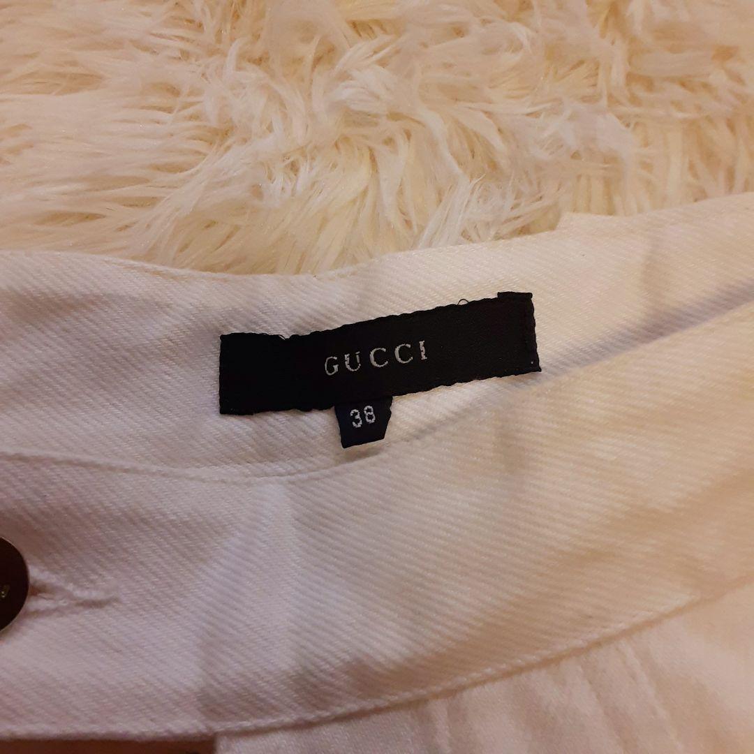 GUCCI グッチ ホワイト カジュアル ジーンズ パンツ