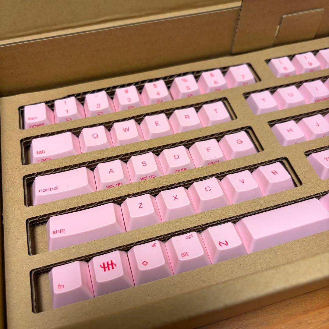 PHU HHKB キートップセット（桜色）日本語配列／中央印字