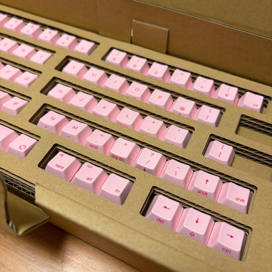 PHU HHKB キートップセット（桜色）日本語配列／中央印字