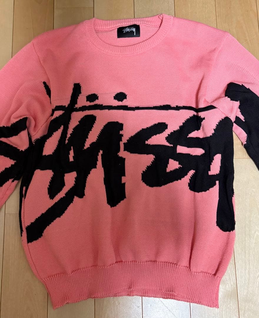 Stussy Stock Sweater Pink セーター ピンク L