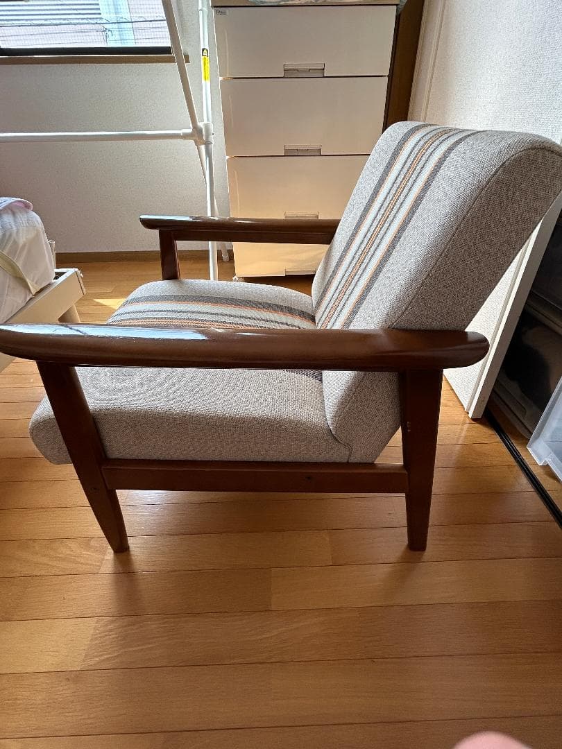 希少150台限定 カリモク60 Kチェア1シーター 09年復刻モデル ストライプ