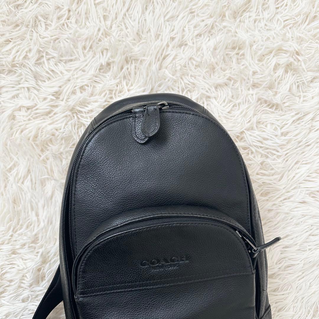 コーチ ヒューストン レザー ボディーバッグ F49312 ブラック