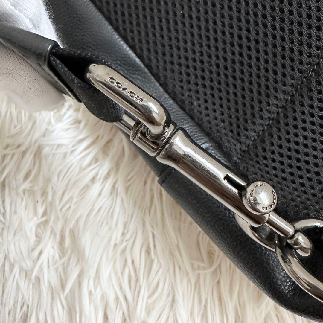 コーチ ヒューストン レザー ボディーバッグ F49312 ブラック