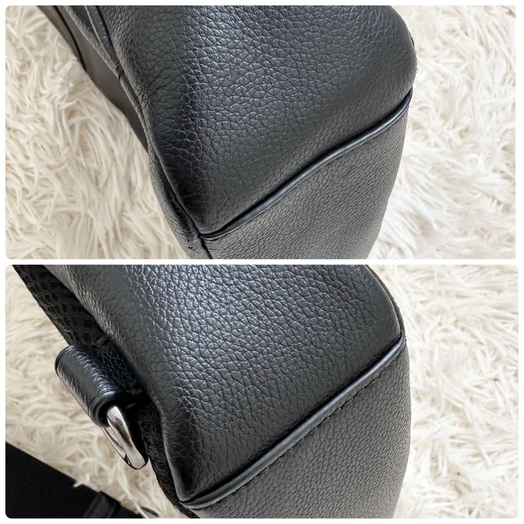 コーチ ヒューストン レザー ボディーバッグ F49312 ブラック