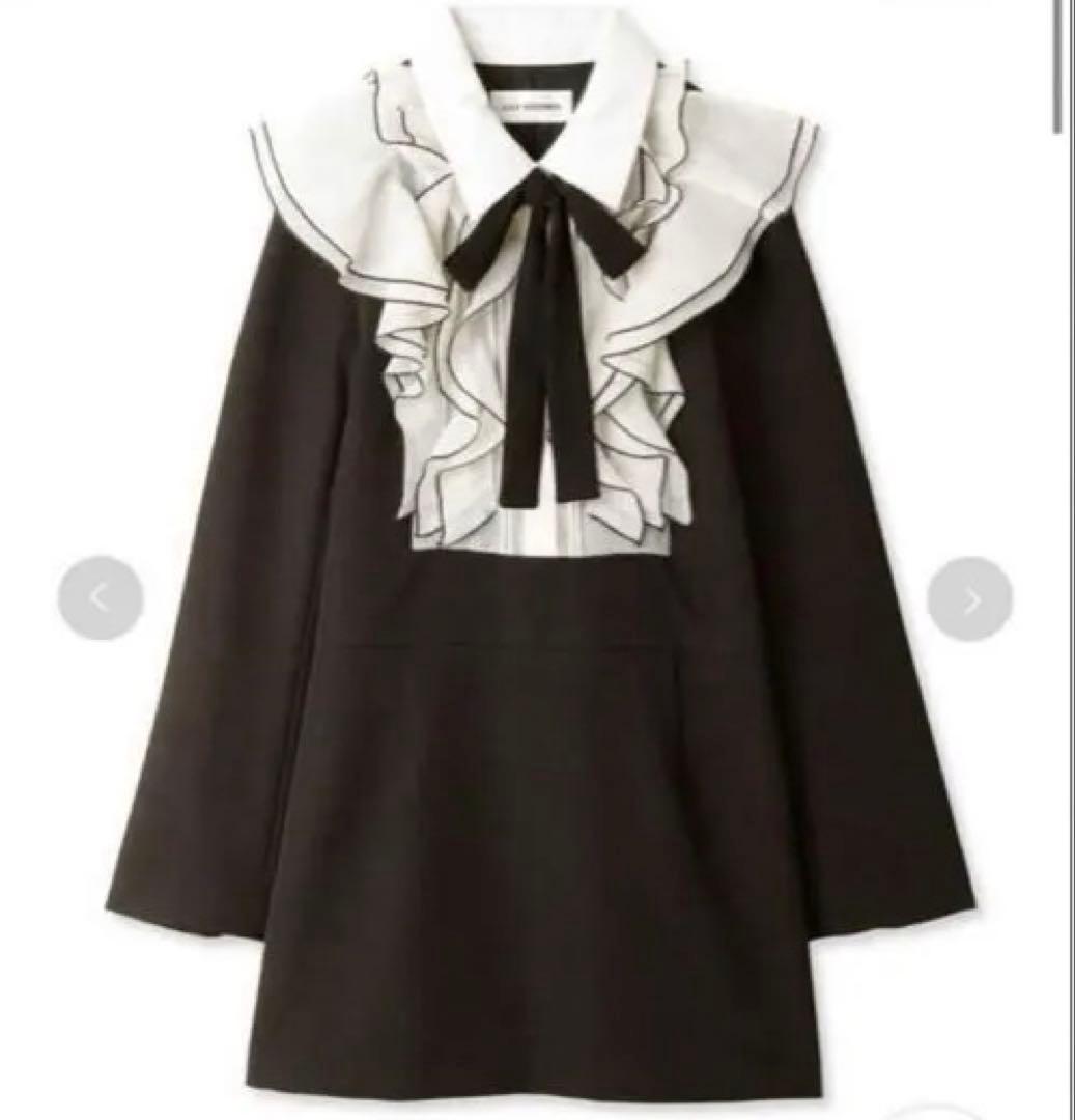 lily brown フロントフリルミニドレス リリーブラウン