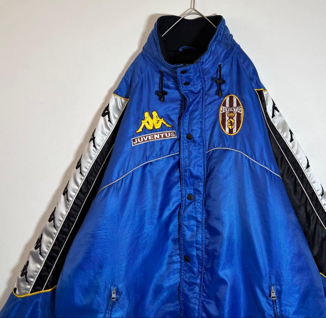 kappa カッパ JUVENTUS 刺繍ロゴ　中綿入り　ナイロンジャケット