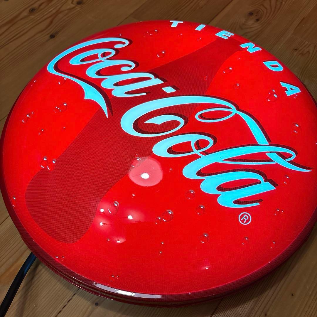 コカコーラ　ライトアップ　看板　ネオンサイン　ガレージ　ストアディスプレイ