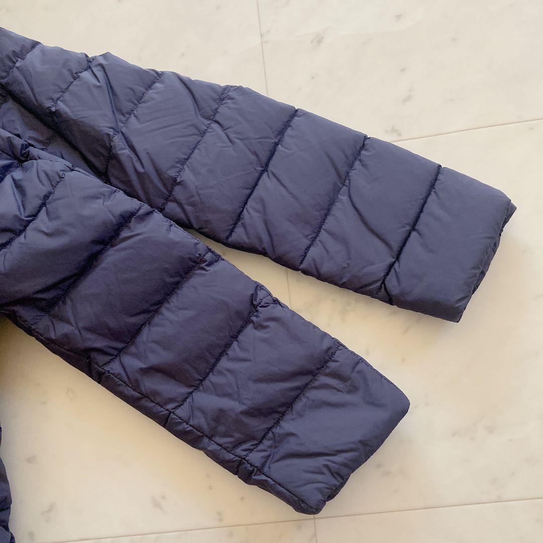 極美品　ヘルノ　エコエイジ Aライン ダウンジャケット　ネイビー　40