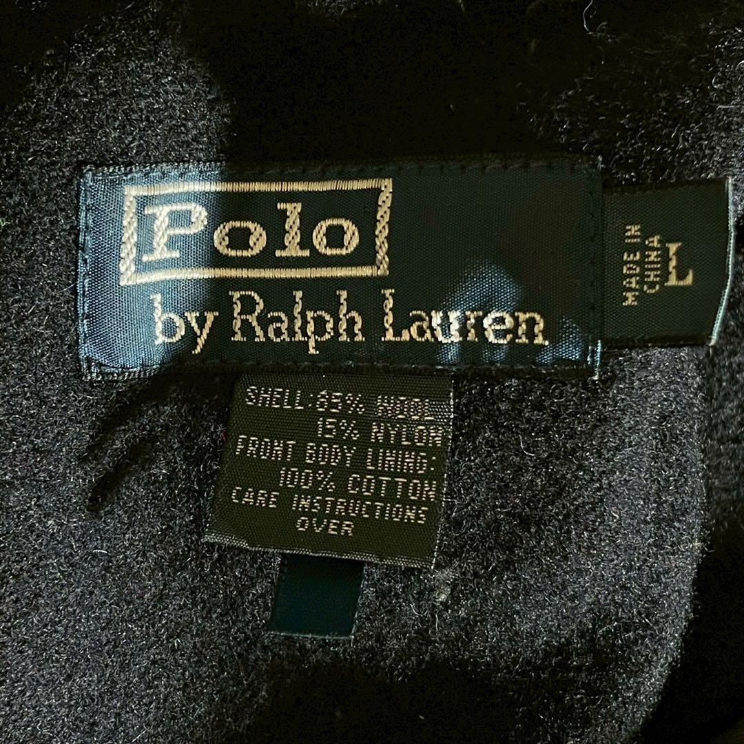 希少 ポロラルフローレン ウール スイングトップ ジャケット 濃紺 Lサイズ