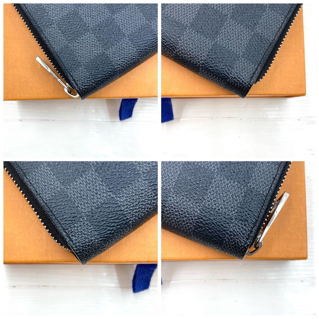 【極美品】ルイヴィトン ジッピーオーガナイザー ダミエ グラフィット 長財布