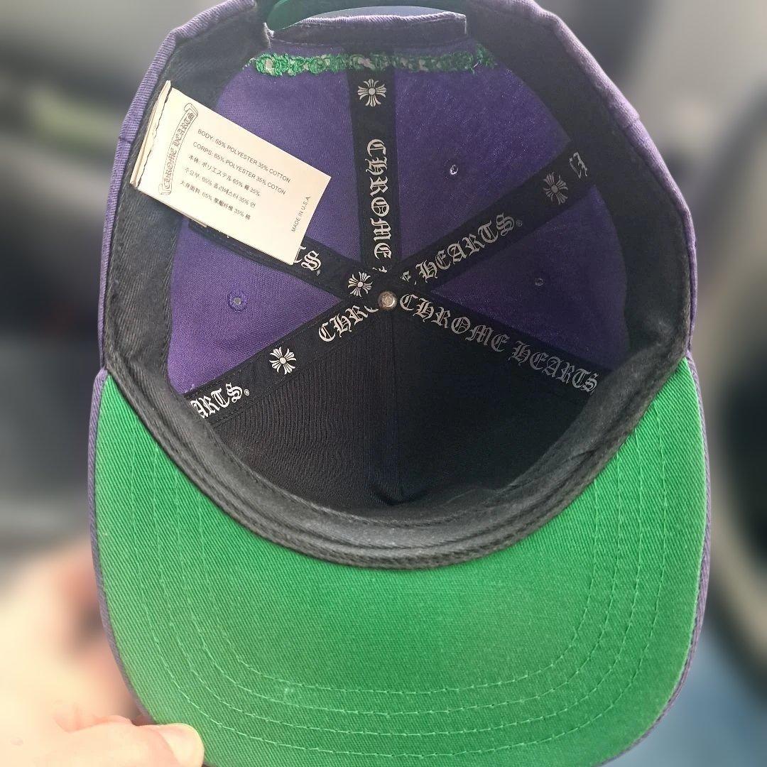⭐*️様 CHROME HEARTS 紫色 スナップバックキャップ