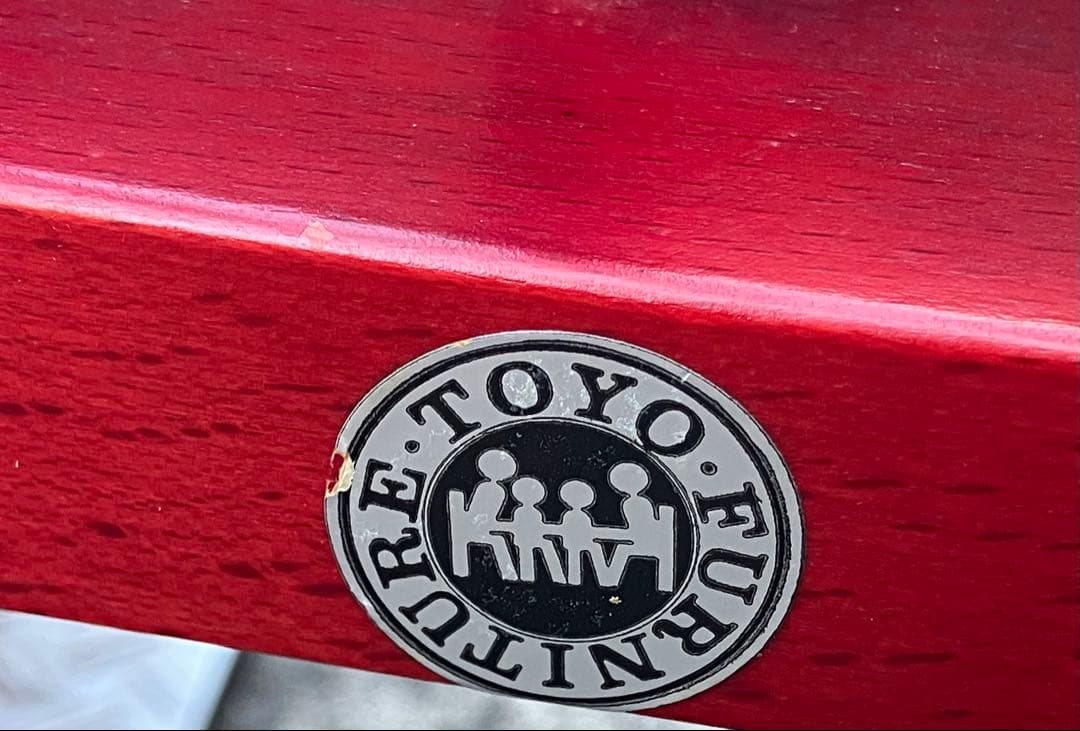 【美品】東洋ファニチャー ロッキングチェア アンティーク レトロ 椅子 赤