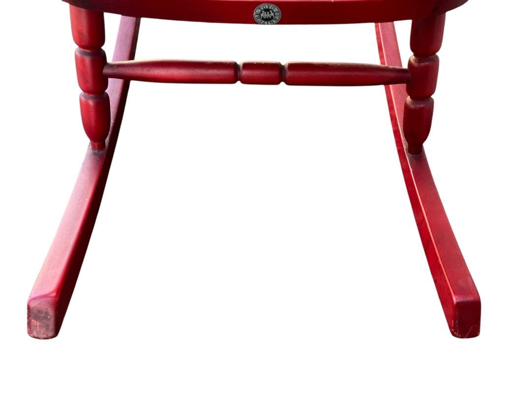 【美品】東洋ファニチャー ロッキングチェア アンティーク レトロ 椅子 赤