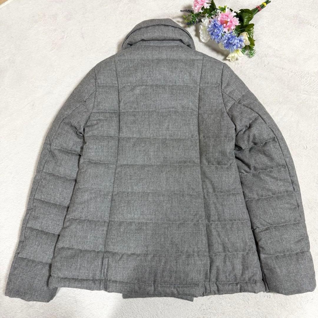 極美品★TATRAS★タトラス カシミヤ混ダウンコート 金ボタン　03 グレー