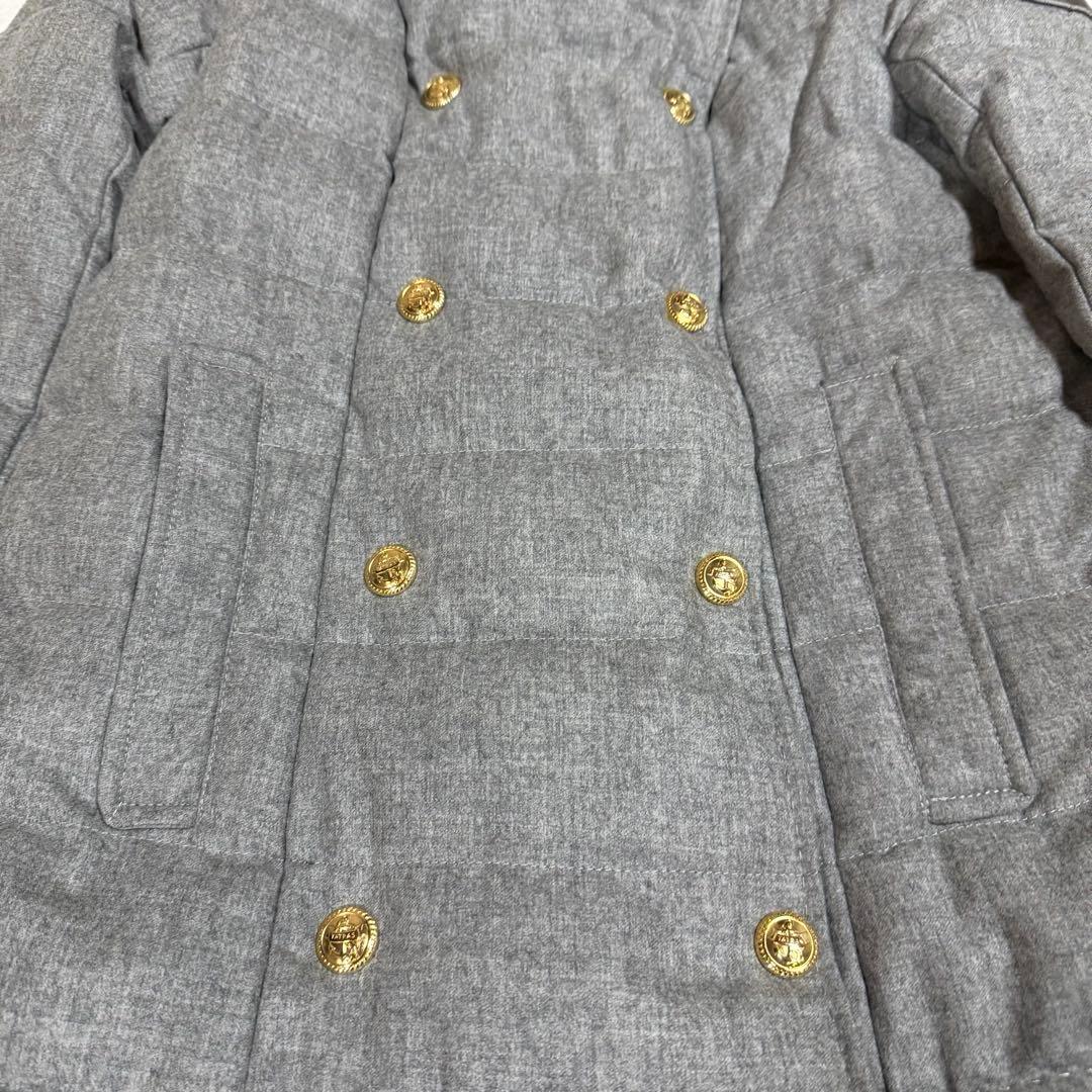 極美品★TATRAS★タトラス カシミヤ混ダウンコート 金ボタン　03 グレー
